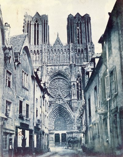 Rheims Cathedral c.1851 by Henri Jean Louis Le Secq